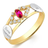 Anel de formatura em ouro 18k - Livia - Volpi Joias